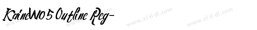 KaineW05 Outline Reg字体转换